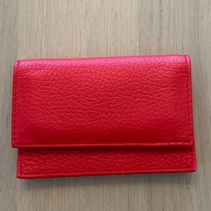 Laurent Effel St. Barths Red Leather Mini Wallet